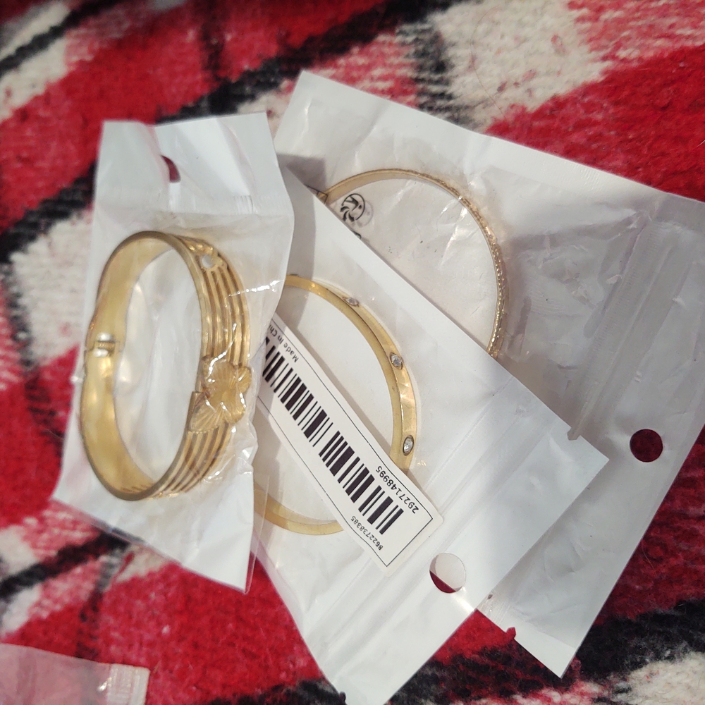 Elegant Gold Bangle Set